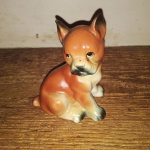 Vintage Boxer Puppy Ceramic look at that face